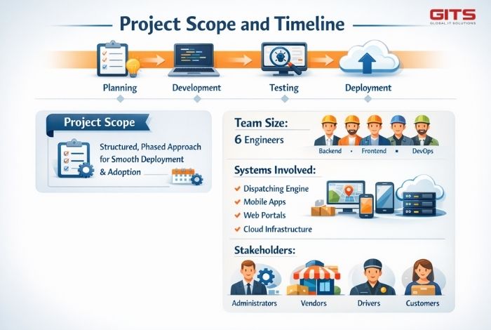 The project was executed in a structured, phased approach to ensure smooth deployment and adoption.