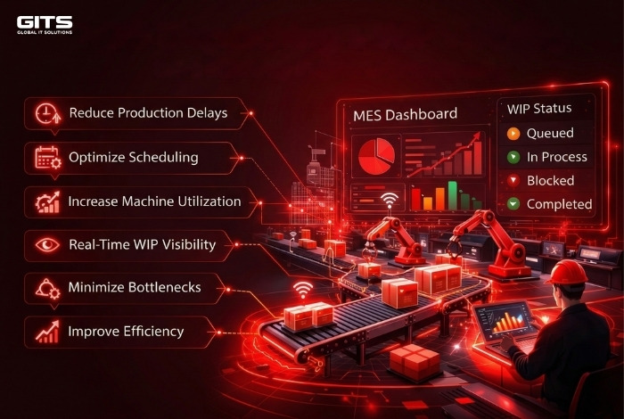 MES dynamically assigns production tasks based on real-time operational conditions.