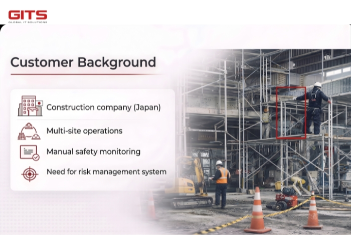 The customer is a mid-to-large Japanese construction company operating across multiple infrastructure and urban development projects