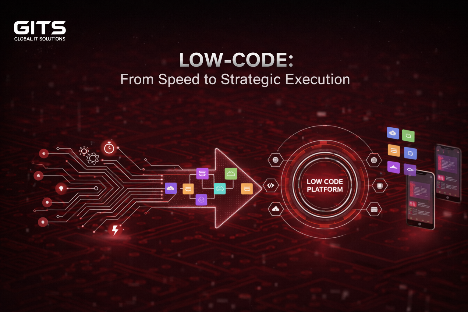 Low-code platforms enabling enterprise application development and strategic execution