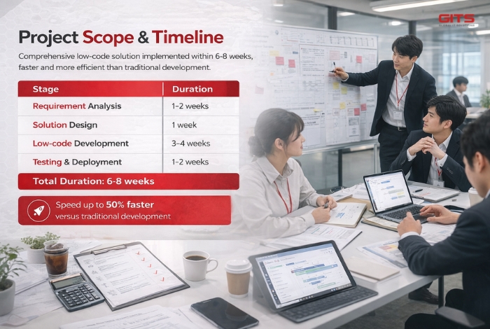 The project was executed with a focused scope but delivered significant impact across the organization’s operations