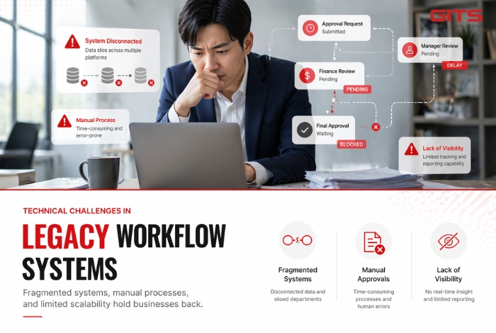 Technical Challenges in Legacy Workflow Systems