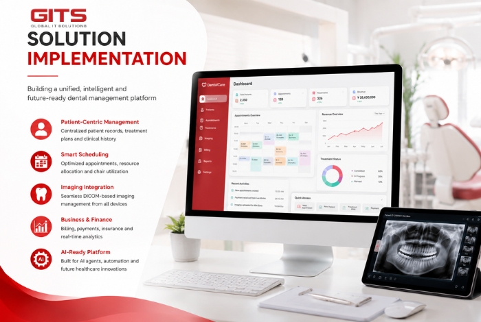 The development team designed and deployed a cloud-based Dental Management Software platform